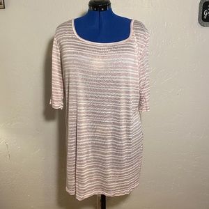 NWOT- Curvy Lily semi sheer blouse, size 2X.
